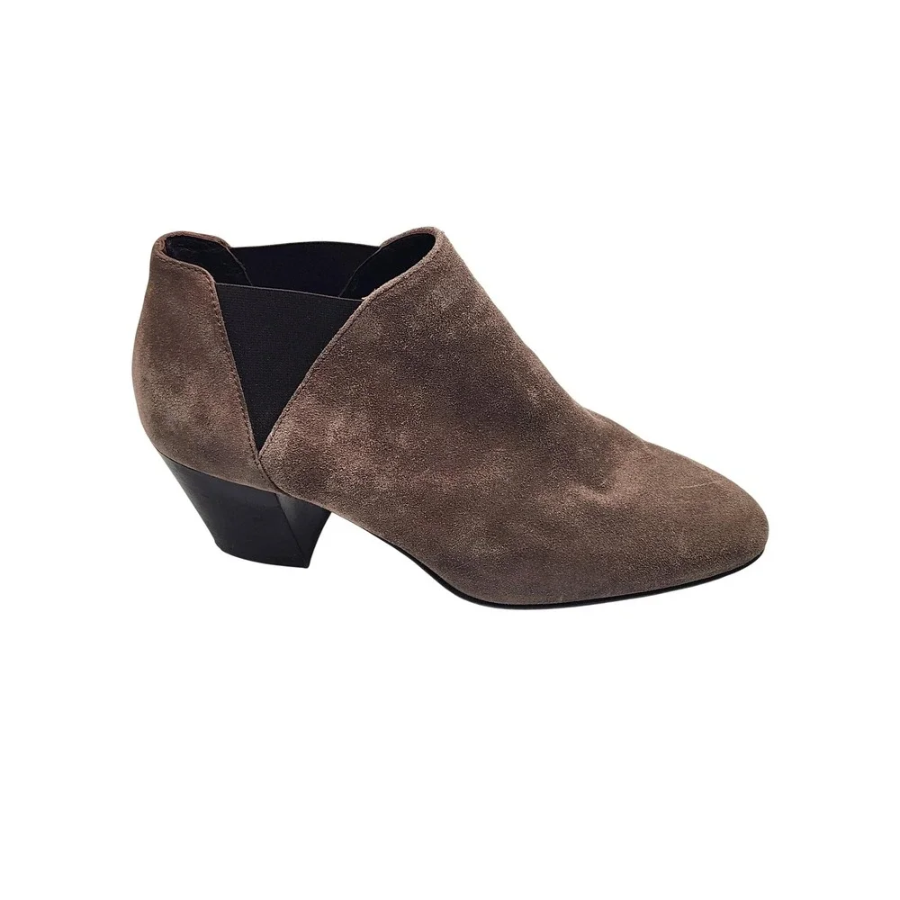 Aquatalia‎ Boots Womens Size 8.5 Fleurette Weatherproof Suede Made In Italy $375